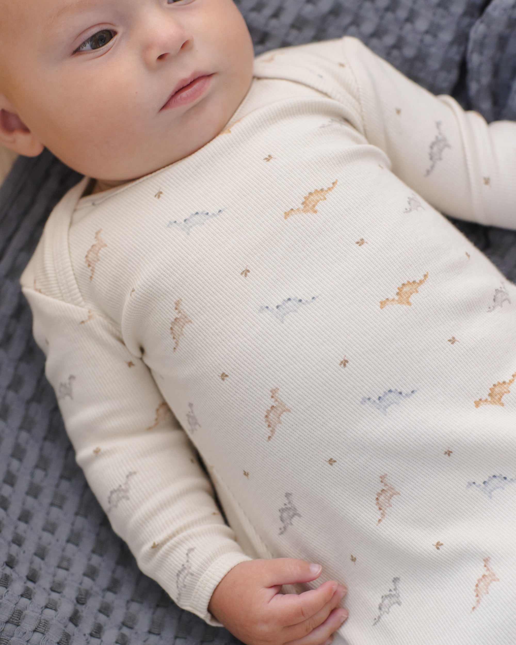 Knotted Baby Gown + Hat Set | Dinos