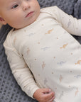 Knotted Baby Gown + Hat Set | Dinos