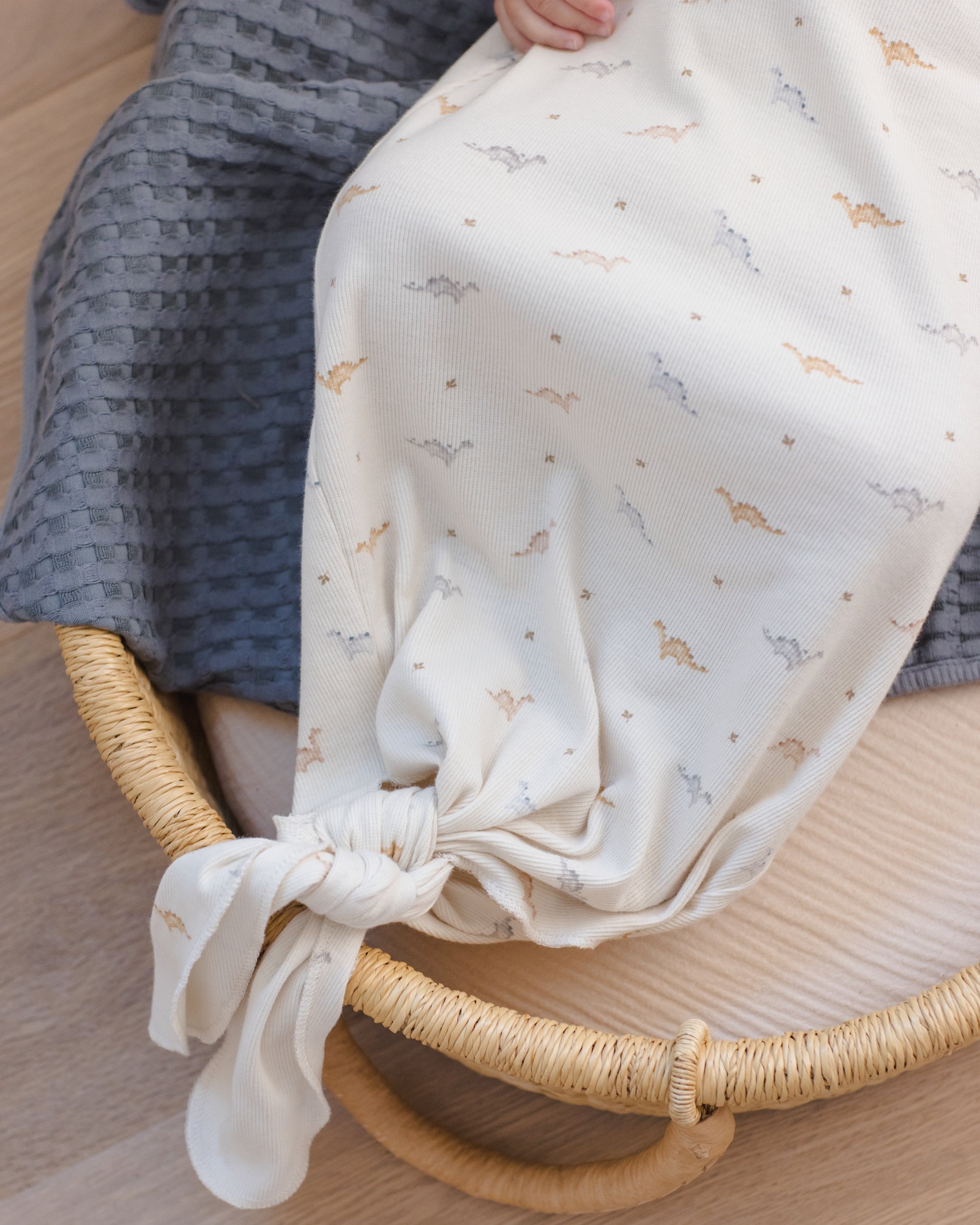 Knotted Baby Gown + Hat Set | Dinos
