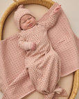 Knotted Baby Gown + Hat Set | Posy