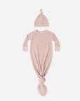 Knotted Baby Gown + Hat Set | Posy