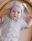 Matteo Romper | Sage Gingham