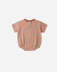 Relaxed Bubble Romper | Poppy Stripe