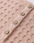 Relaxed Bubble Romper | Waffle Blush