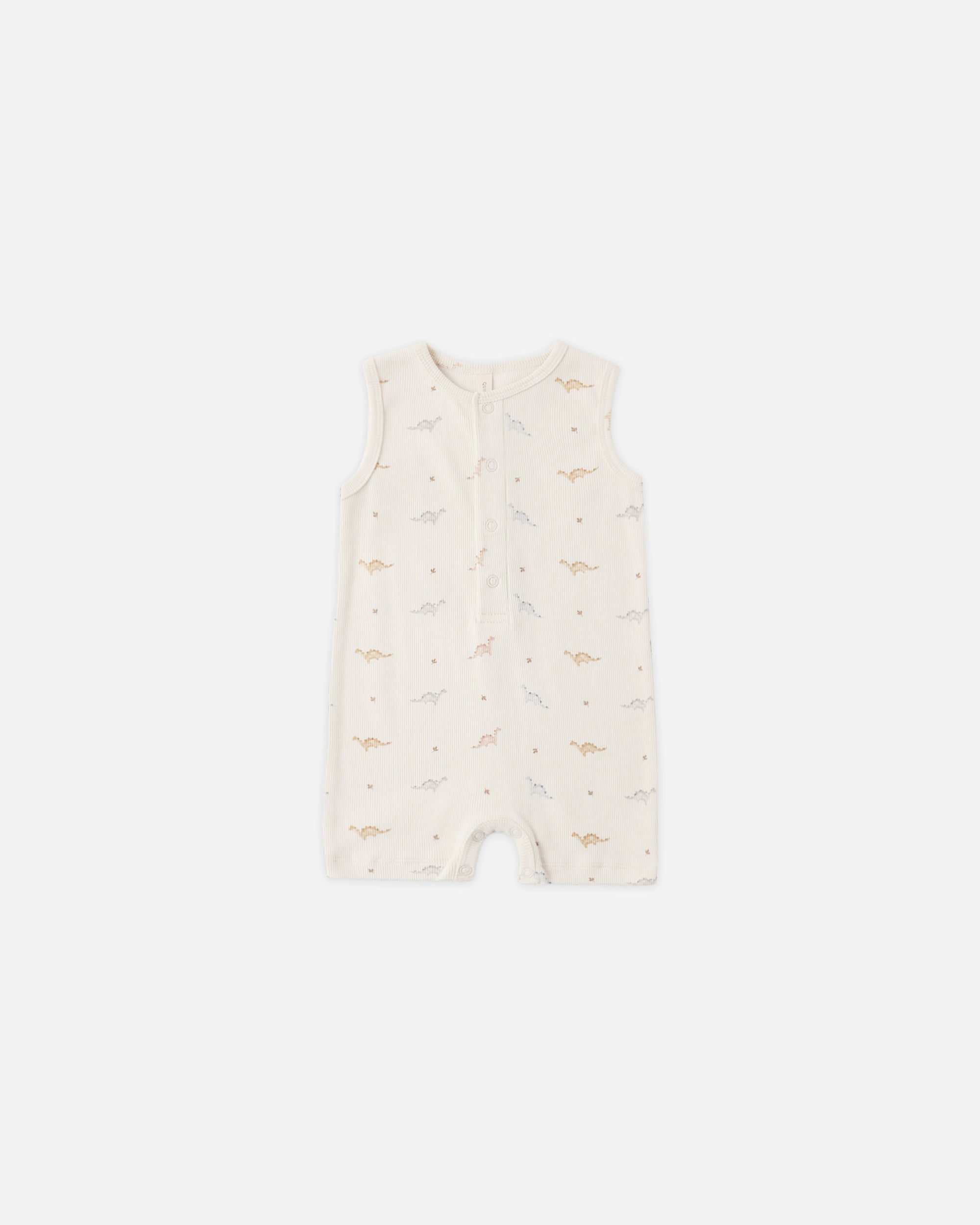 Ribbed Henley Romper | Dinos