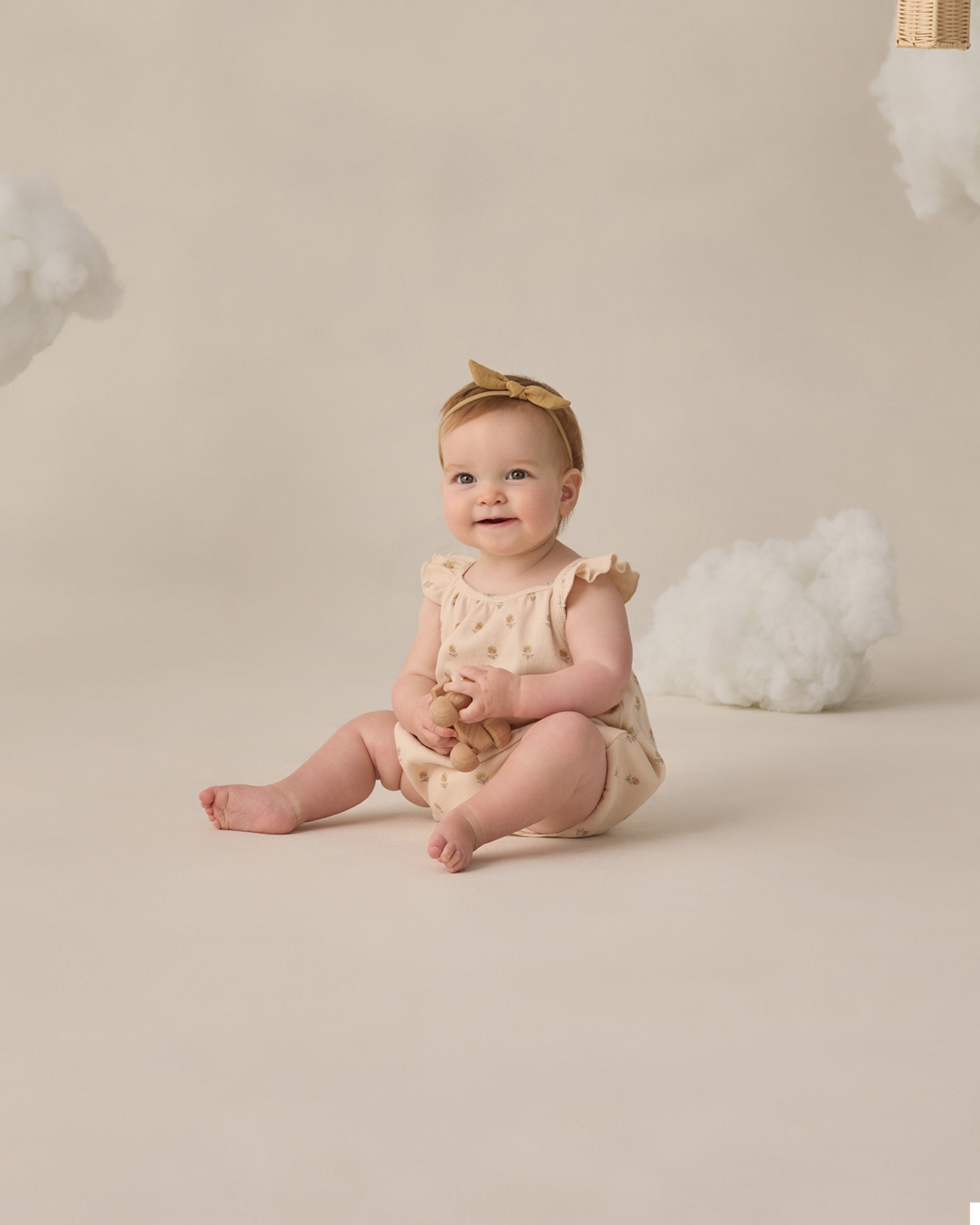 Ribbed Ruffle Romper | Buttercup