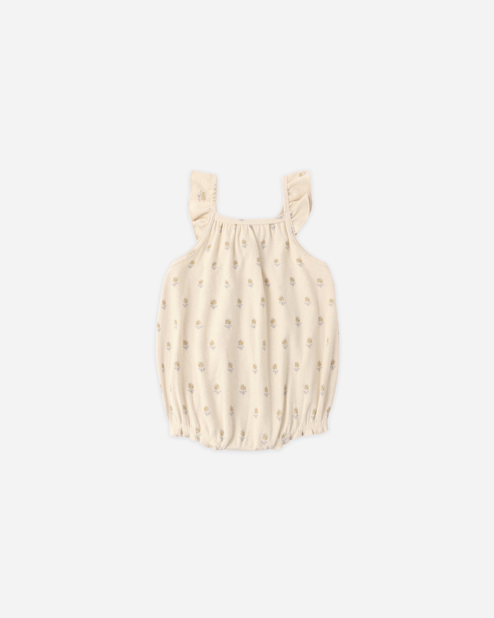Ribbed Ruffle Romper | Buttercup