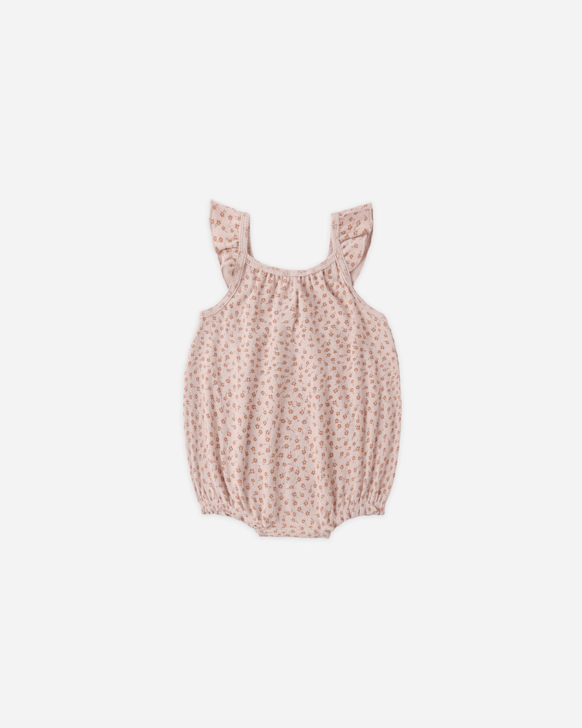 Ribbed Ruffle Romper | Posy