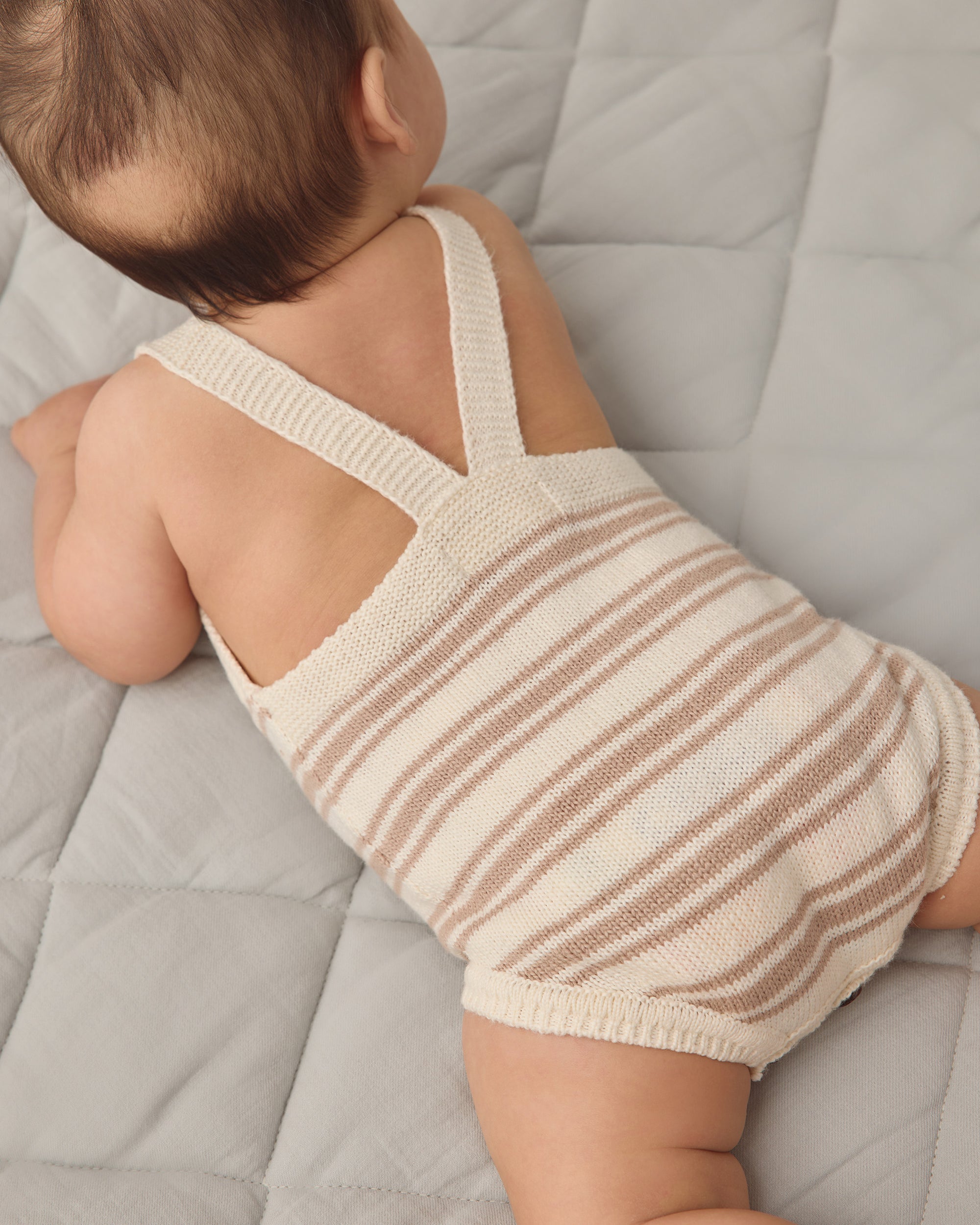 Tatum Romper | Oat Stripe