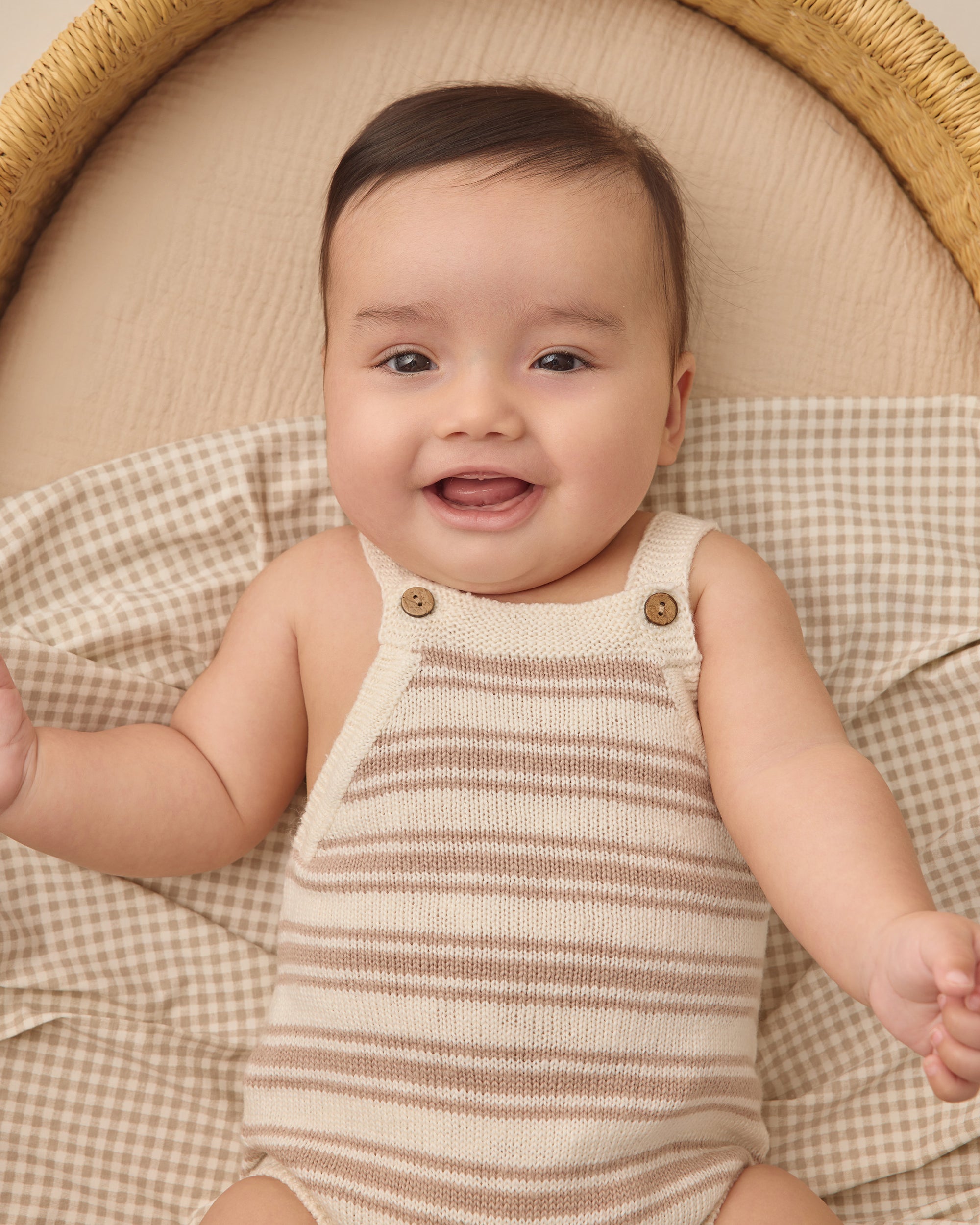 Tatum Romper | Oat Stripe