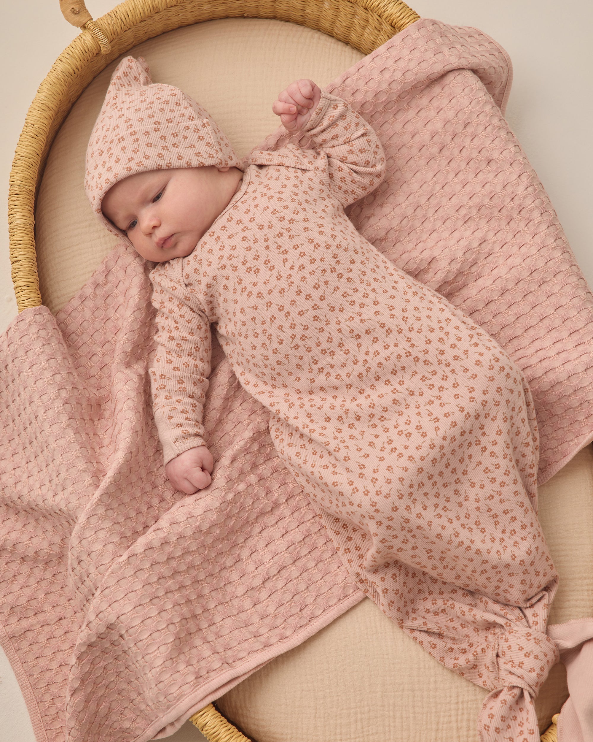 Waffle Baby Blanket | Blush