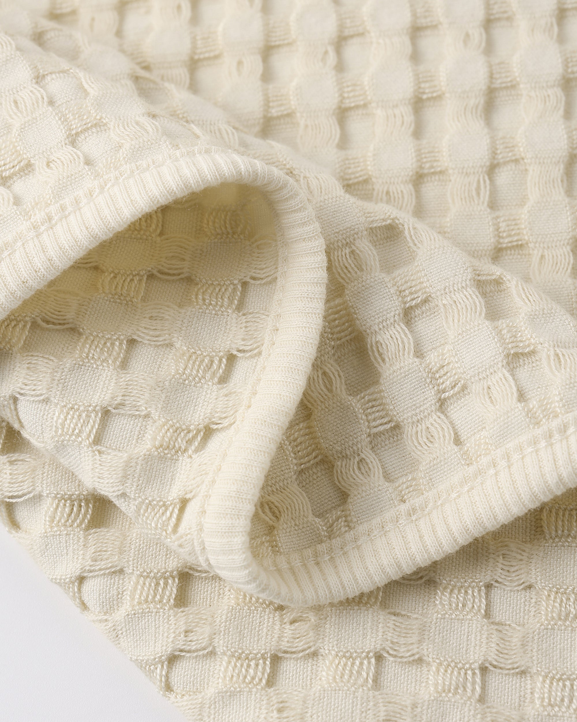 Waffle Baby Blanket | Natural