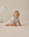 Waffle Tee + Short Set | Sky Stripe