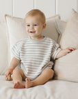Waffle Tee + Short Set | Sky Stripe