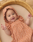 Woven Ruffle Bonnet | Poppy Floral