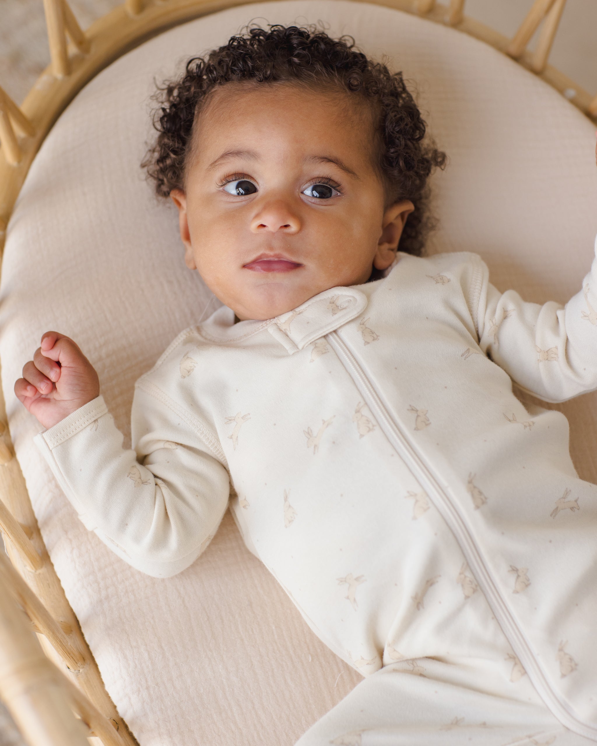 QUINCY MAE ~ Zip Longsleeve Sleeper | Bunnies – Looby Doo