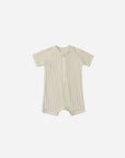 Zip Rashguard One-Piece | Blue + Butterscotch Stripe