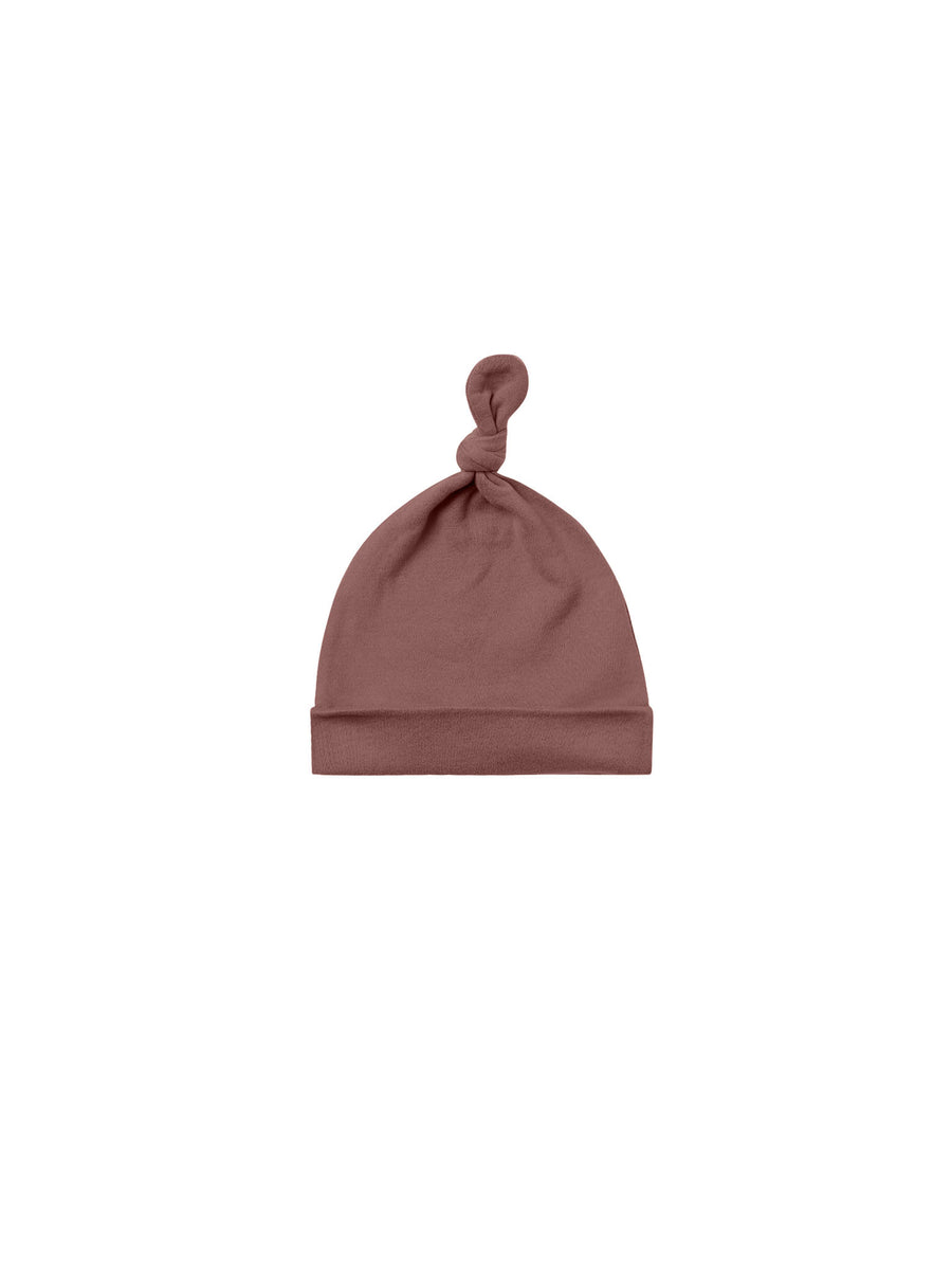 Knotted Baby Hat | Plum