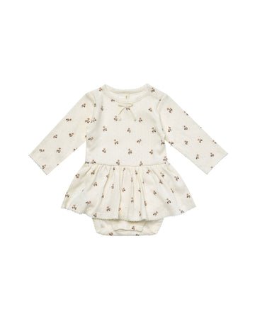 Pointelle Skirted Bodysuit | Rose Fleur