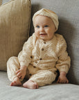 Long Sleeve Bobble Romper | Natural