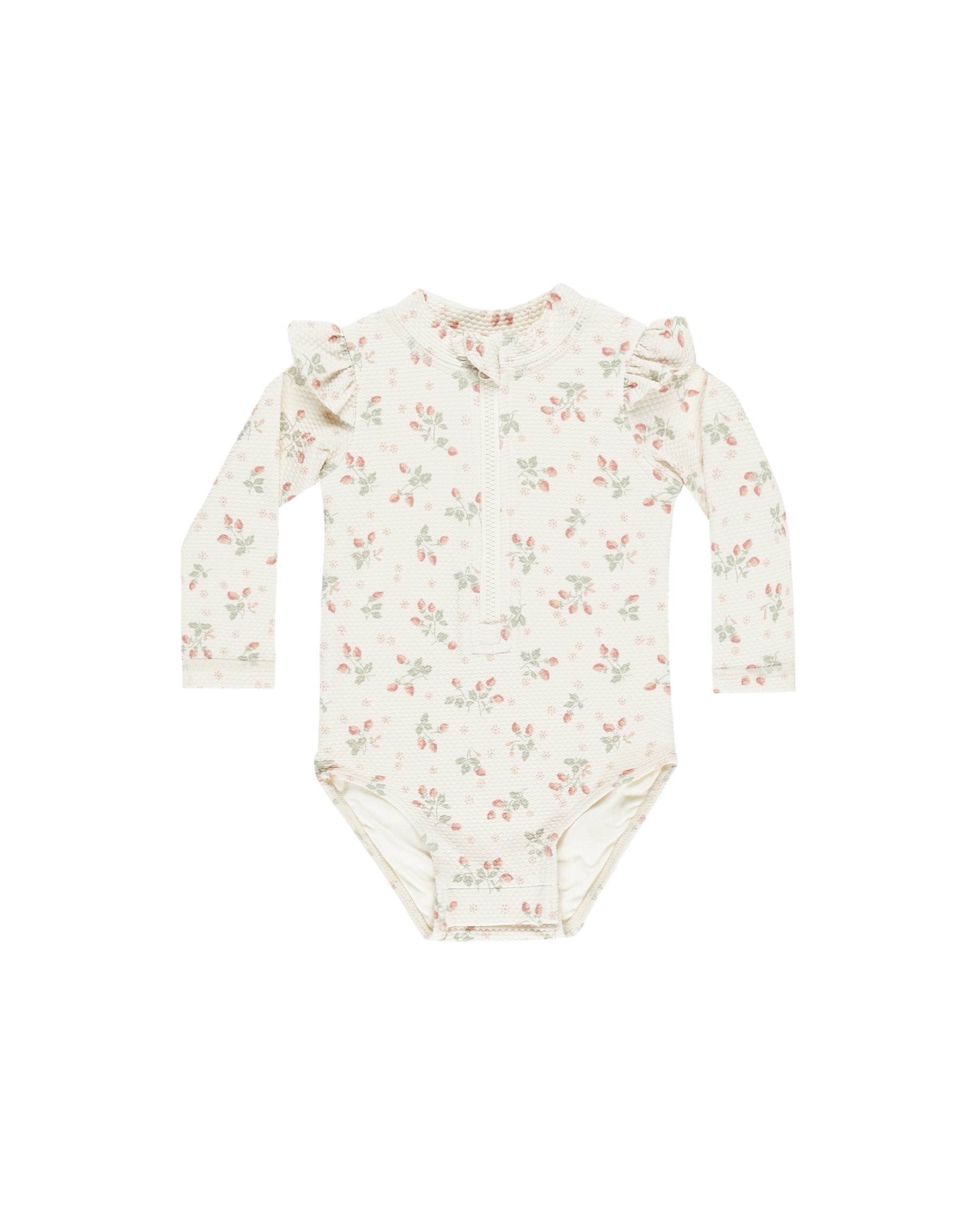 QM | SS25 D2 | Byron Rashguard One-Piece | Strawberries 