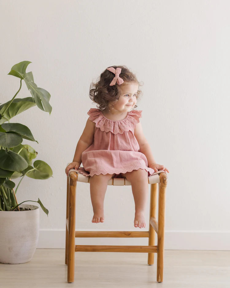 Quincy Mae | Isla Dress | Lipstick 