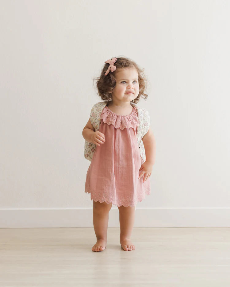 Quincy Mae | Isla Dress | Lipstick 