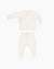Quincy Mae | Newborn Wrap Top + Footed Pant Set | Ivory 
