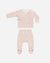 Quincy Mae | Newborn Wrap Top + Footed Pant Set | Pink Blossom 