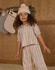 Ruffle Pajamas | Candy Cane Stripe