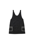 V-Neck Overall Dress | Washed Black