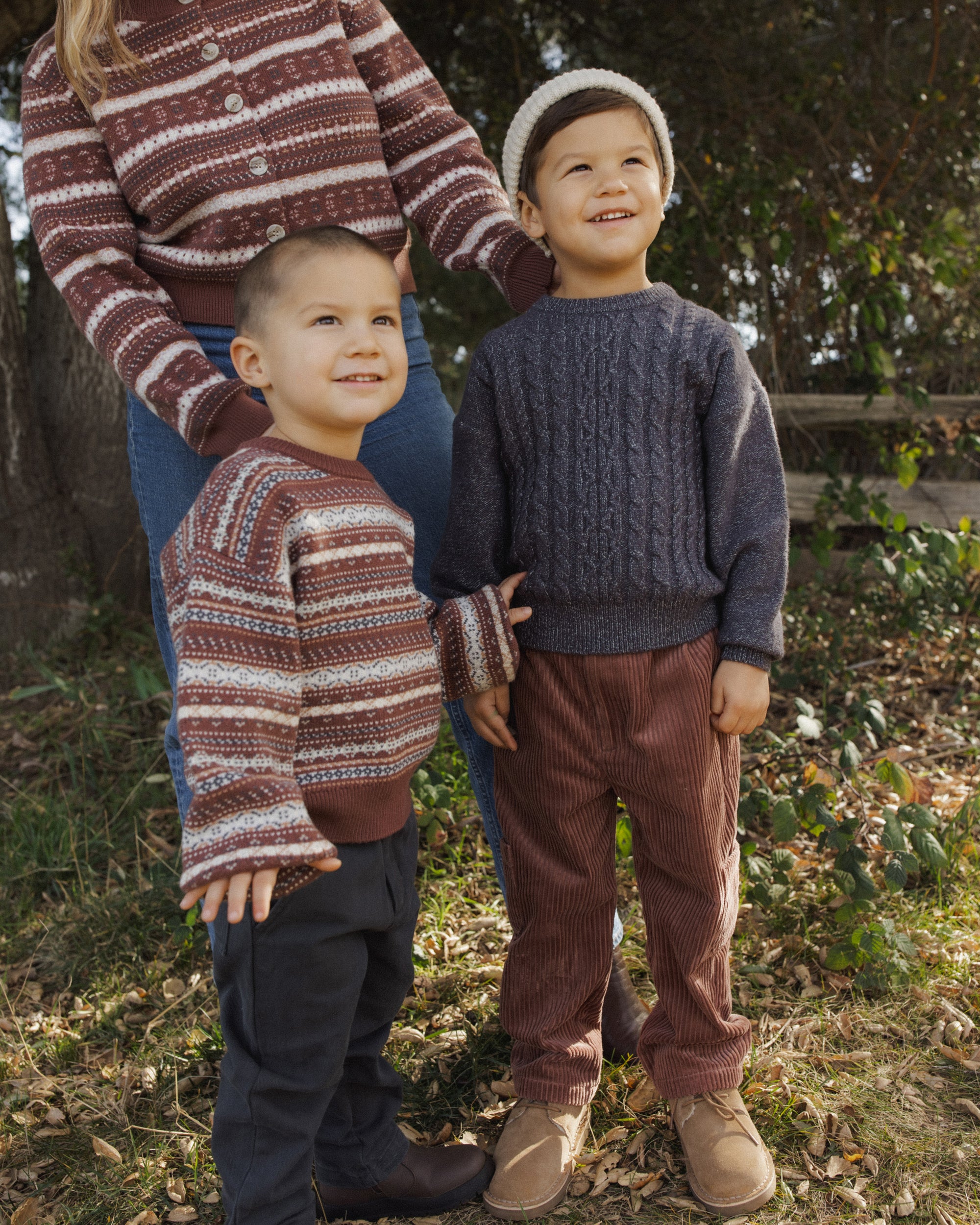 Aspen Sweater | Mulberry Multi-Stripe
