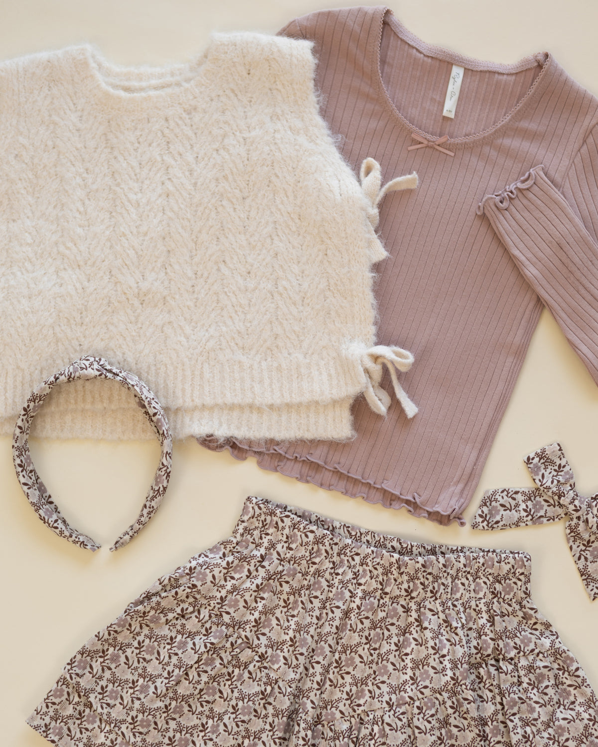 Bow Sweater Vest | Ivory