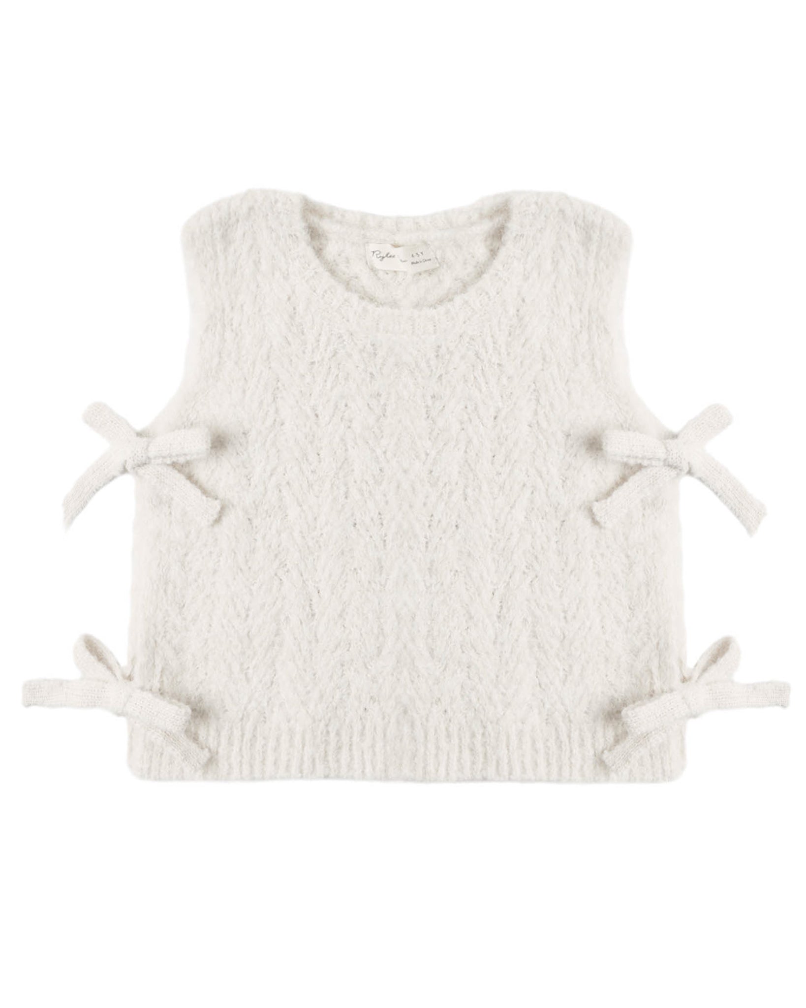 Bow Sweater Vest | Ivory