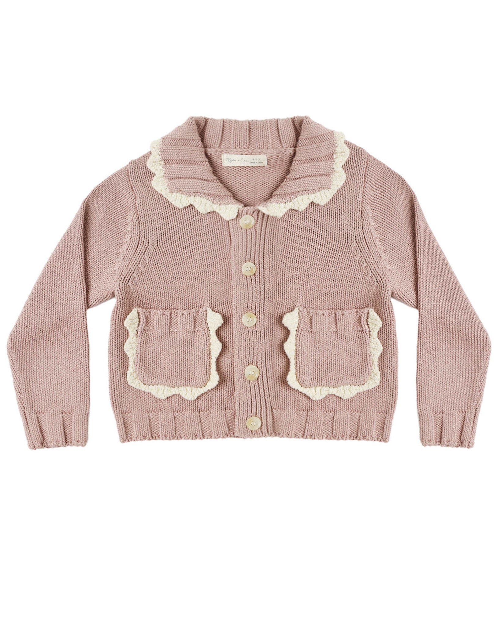 Collared Cardigan | Rosewood