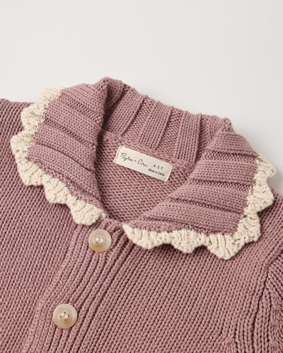Collared Cardigan | Rosewood