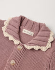 Collared Cardigan | Rosewood