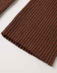 Flare Rib Knit Pant | Mulberry