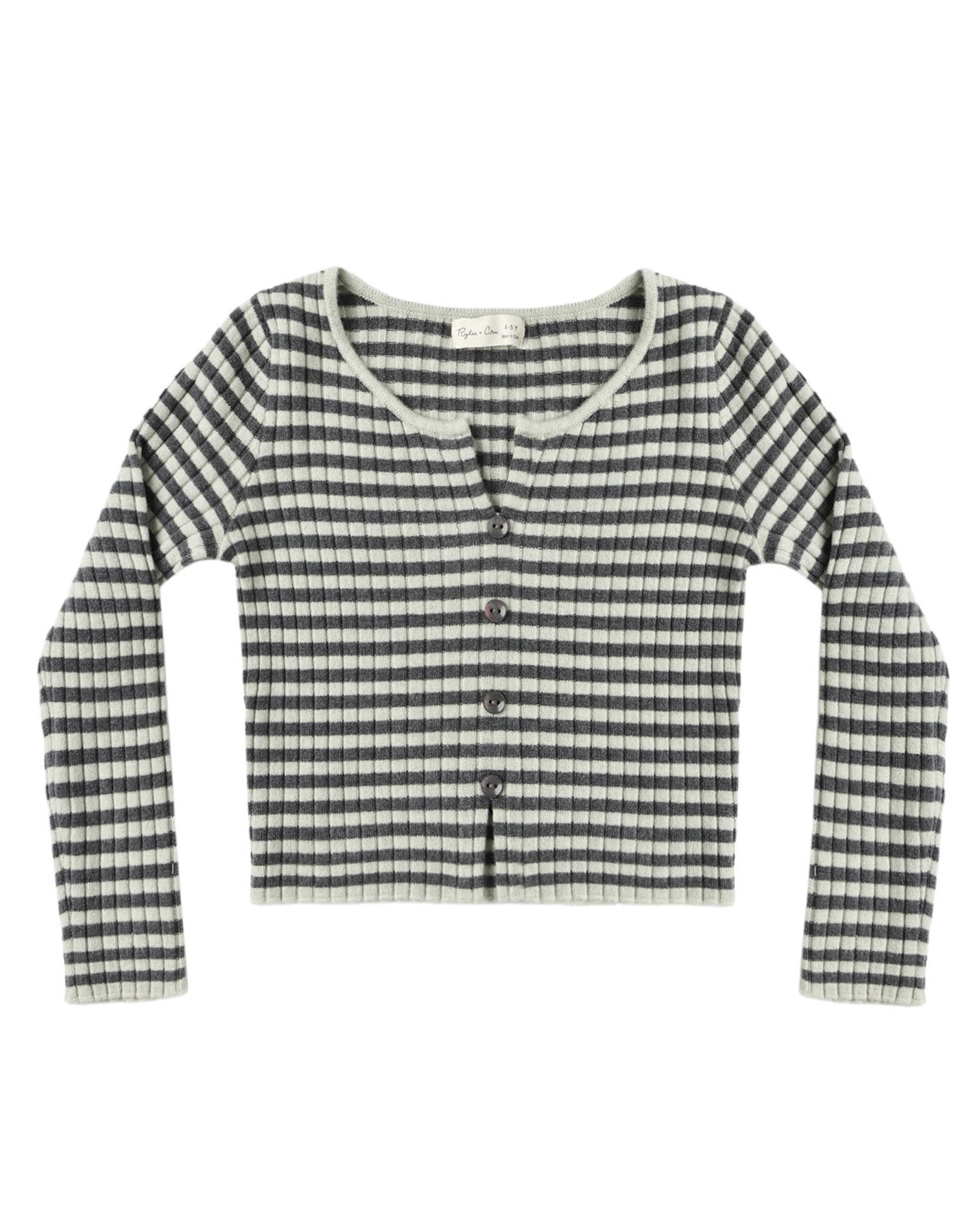 Long Sleeve Knit Tee | Midnight Stripe