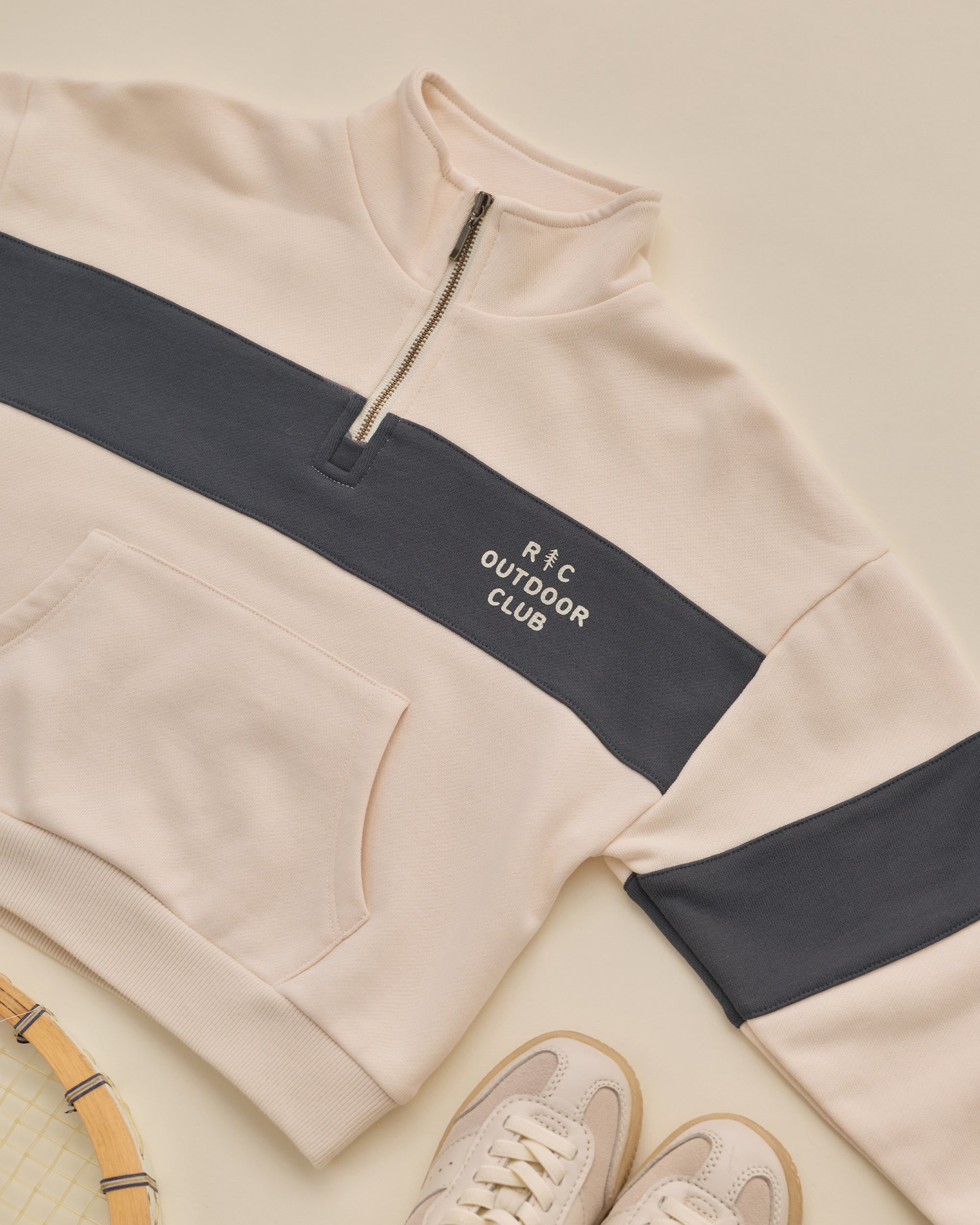 Panel Stripe Half Zip | Outdoor Club