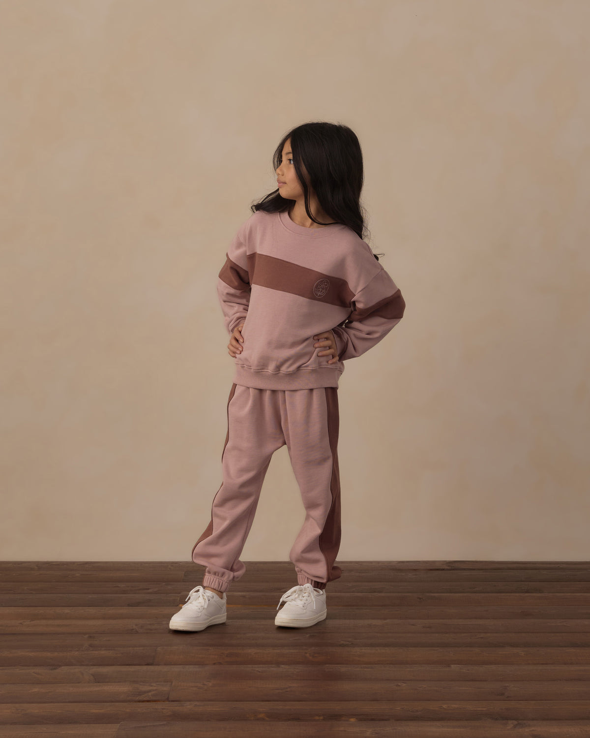 Paneled Sweatpant | Rosewood