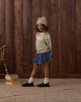 Pleated Denim Skirt | Indigo