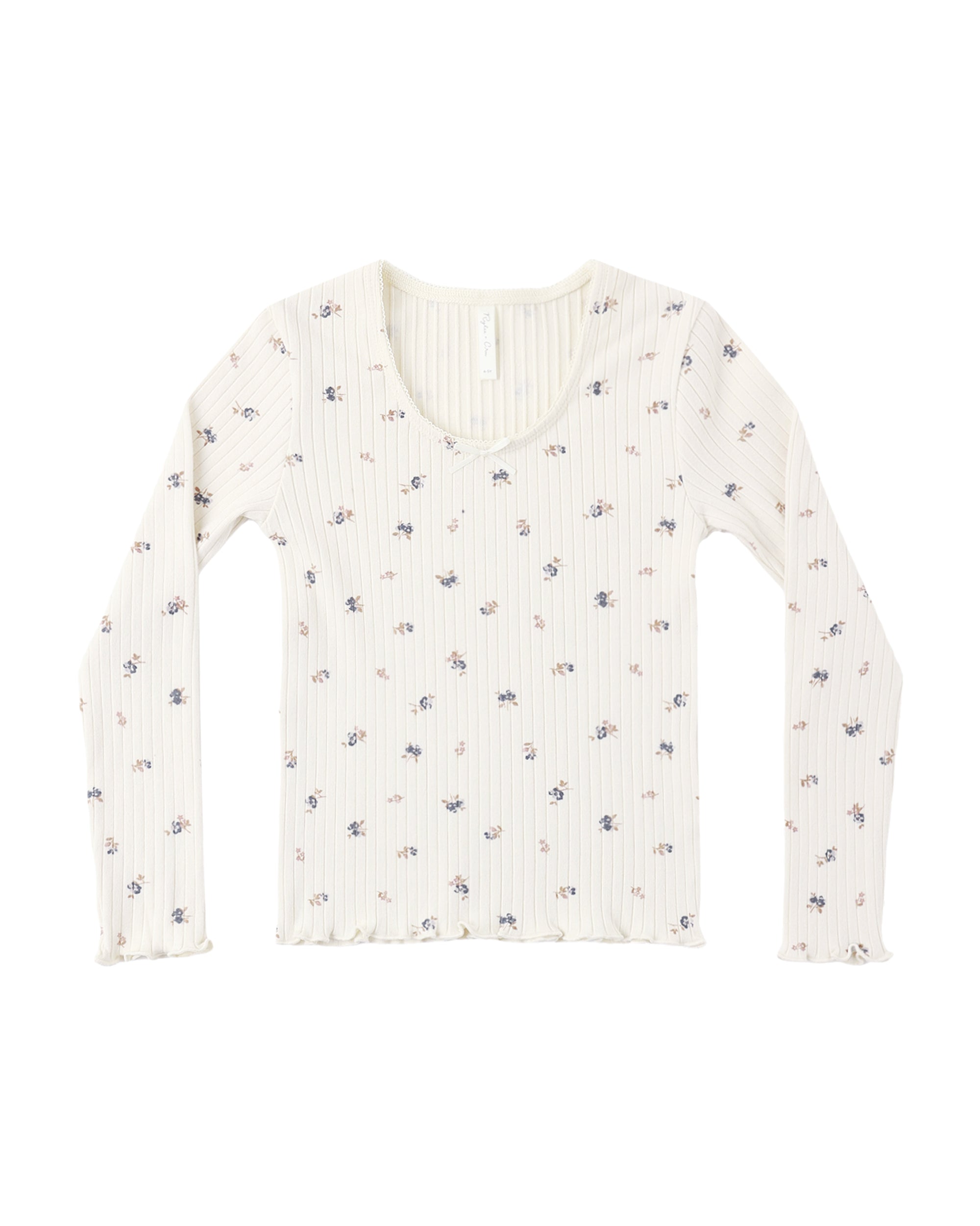 Ribbed Long Sleeve | Natural Ditsy