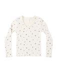 Ribbed Long Sleeve | Natural Ditsy