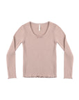 Ribbed Long Sleeve | Rosewood