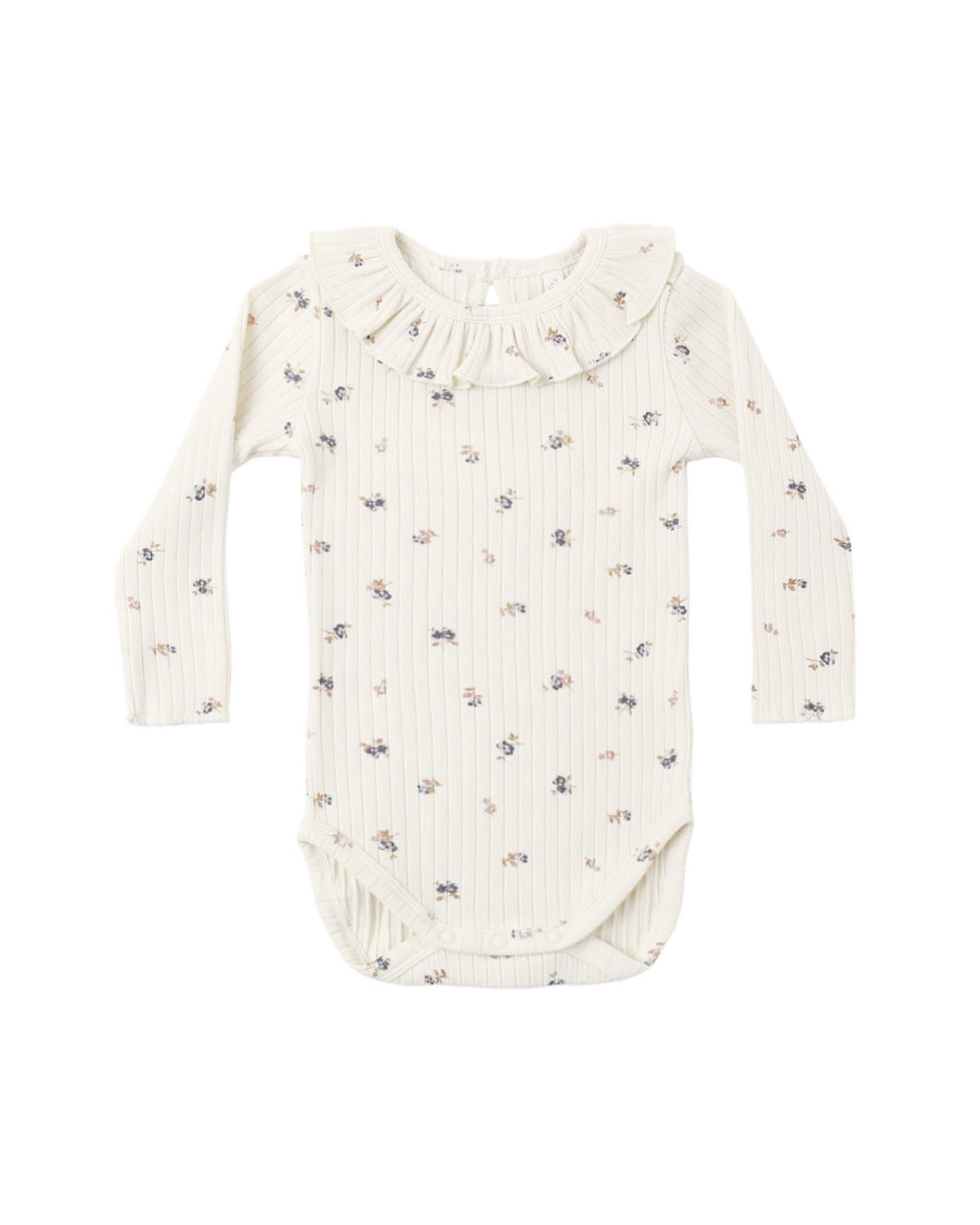 Ruffle Collar Bodysuit | Natural Ditsy