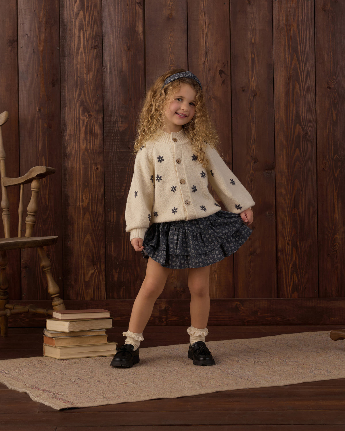 Tulip Cardigan | Midnight Daisy