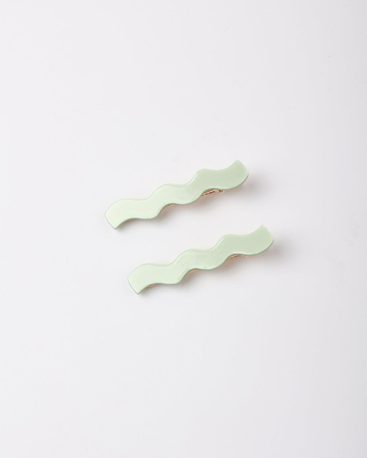 Wavy Clip Set | Sage, Natural