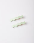 Wavy Clip Set | Sage, Natural