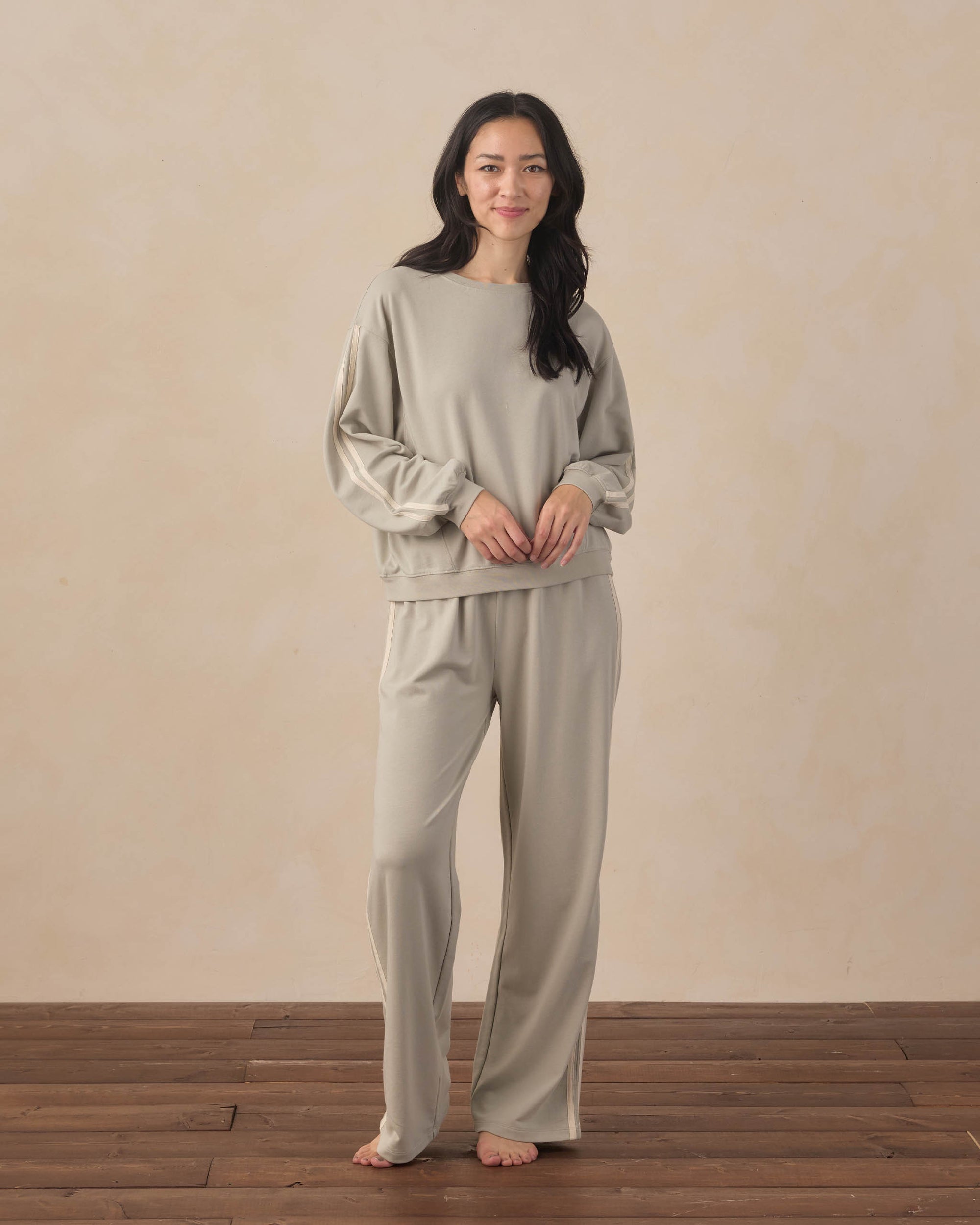 Womens Wide Leg Sweatpant | Sage